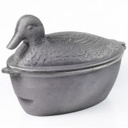 Утятница ЛТ чугунная с крышкой капельникоми съемной решеткой-гриль
