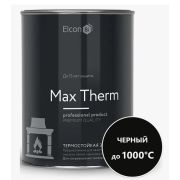Эмаль Elcon термостойкая, черная, (б/ж 0,4 кг)