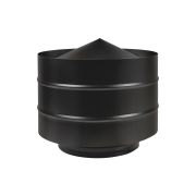 Оголовок Везувий нержавеющий BLACK (430/0,5/430/0,5) ф115/200 с ветрозащитой