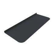 Предтопочный лист Везувий нержавеющий BLACK (430/0,5 мм), 980х400мм