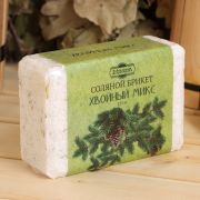 Соляной брикет Хвойный микс ель, сосна, пихта 1,35кг Добропаровъ
