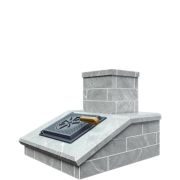 Облицовка на трубу Техно Лит Авангард 30/35/40, Гром 30 Кирпич Талькохлорит 130х290 1 ярус