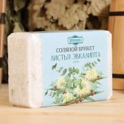 Соляной брикет Листья эвкалипта, 1,35кг Добропаровъ