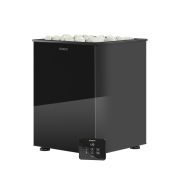 Печь для бани электрическая EVEREST BLACK CRYSTAL S180, с выносным пультом